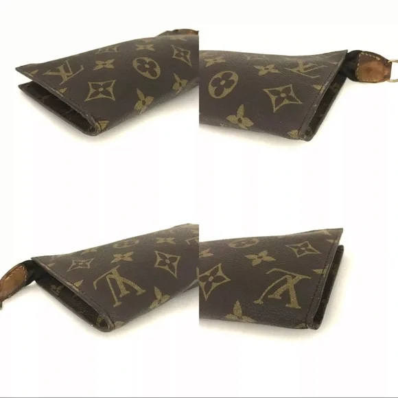 AUTH Louis Vuitton Monogram Cosmetics Pouch (Bucket GM) Purse - Picture 6 of 8